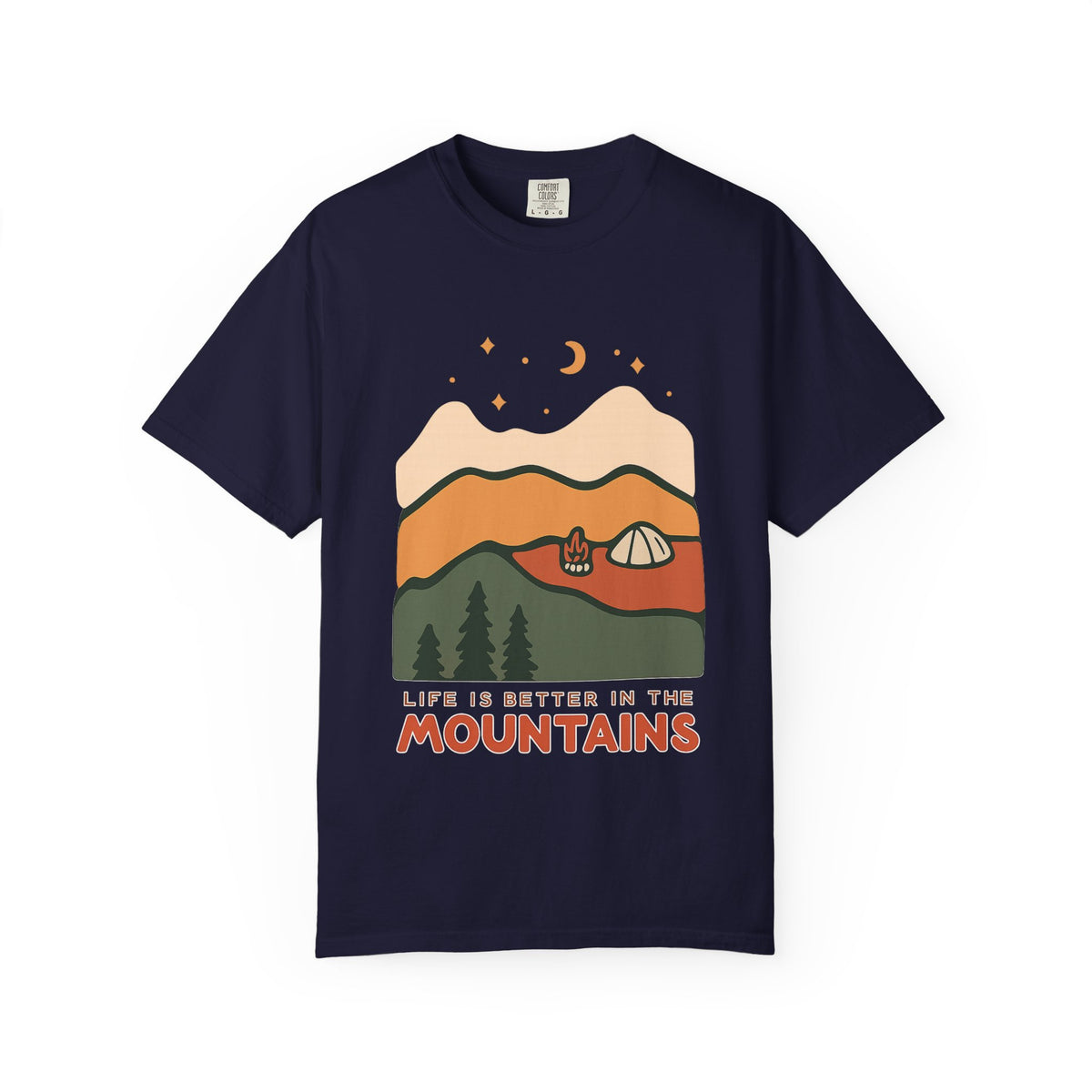 Life Is Better in the Mountains T-Shirt — Camping Mountain Graphic Tee
