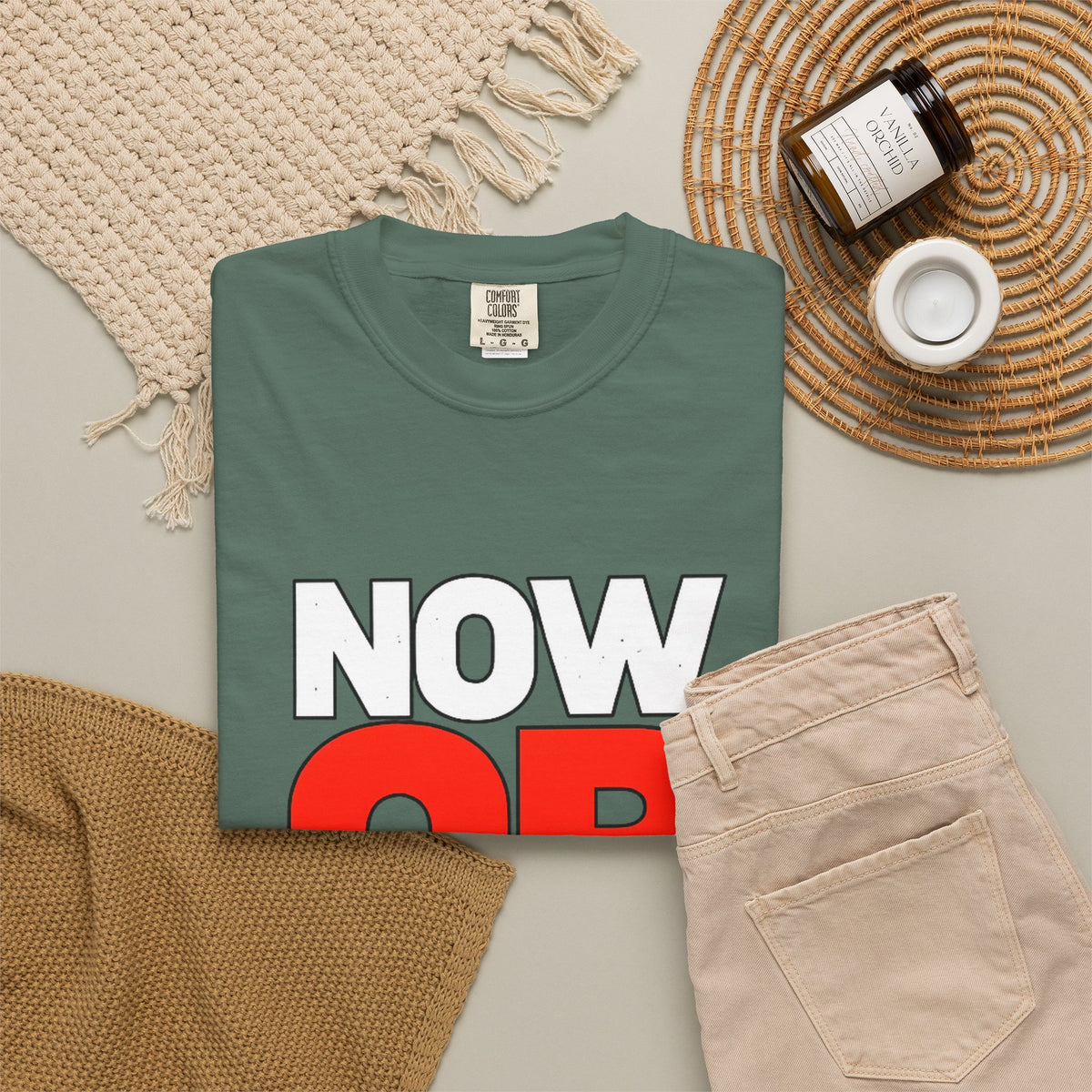 Now Or Never T-Shirt — Motivational Graphic Tee