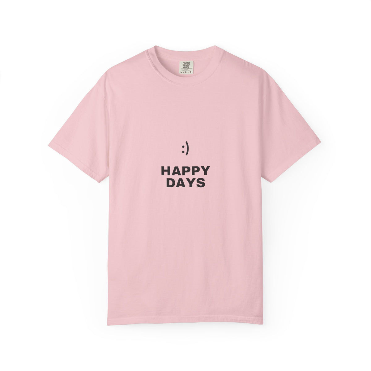 Happy Days T-Shirt — Minimal Smiley Graphic Tee