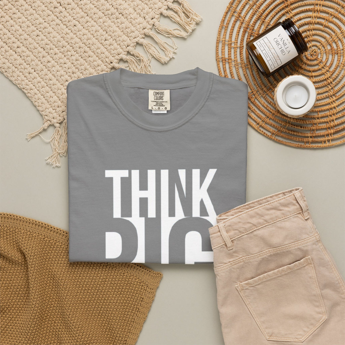 Think Big Graphic T-Shirt — Motivational Typography Tee