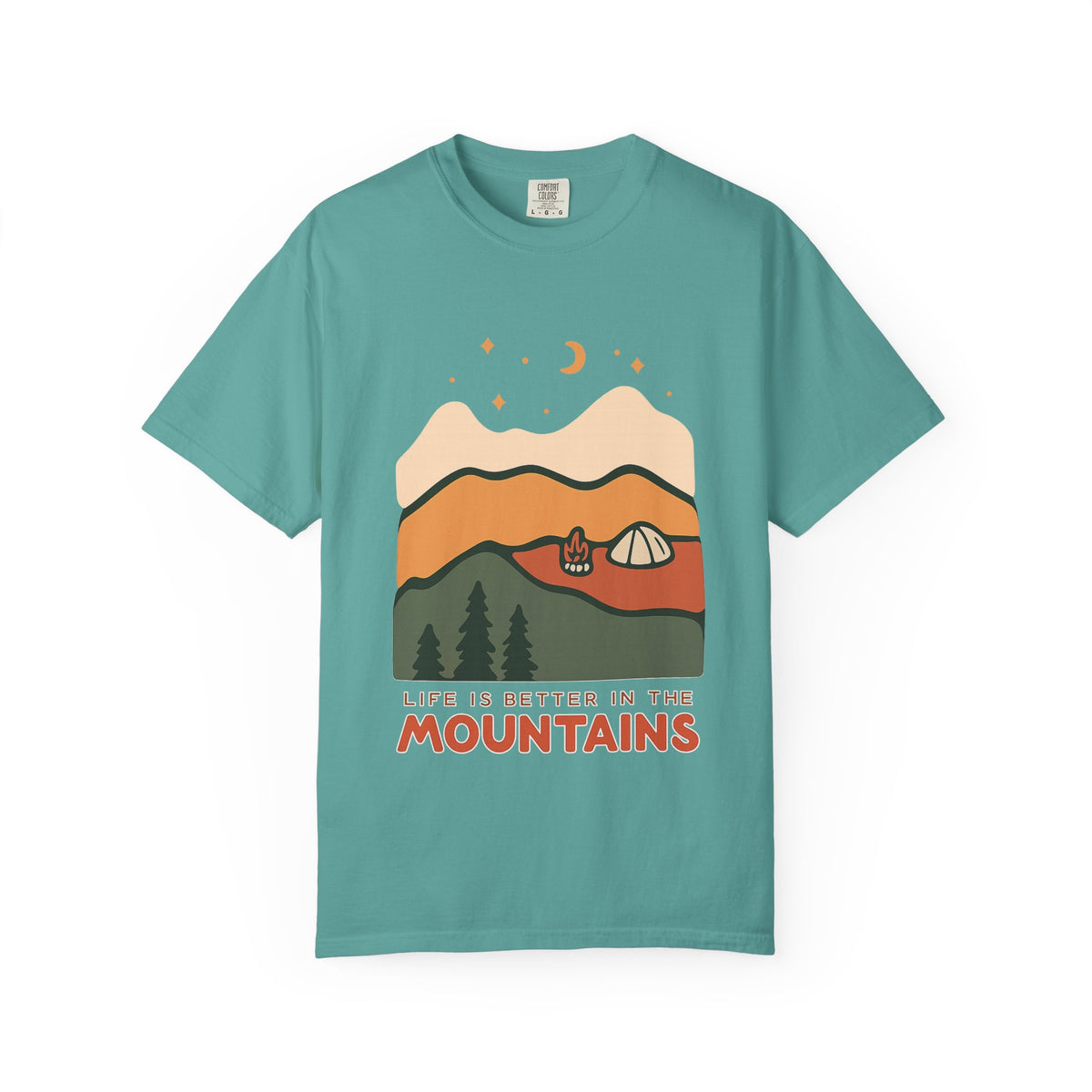 Life Is Better in the Mountains T-Shirt — Camping Mountain Graphic Tee