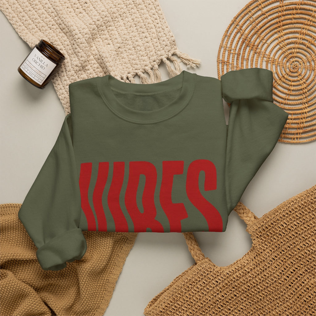 Vibes Distorted Crewneck Sweatshirt