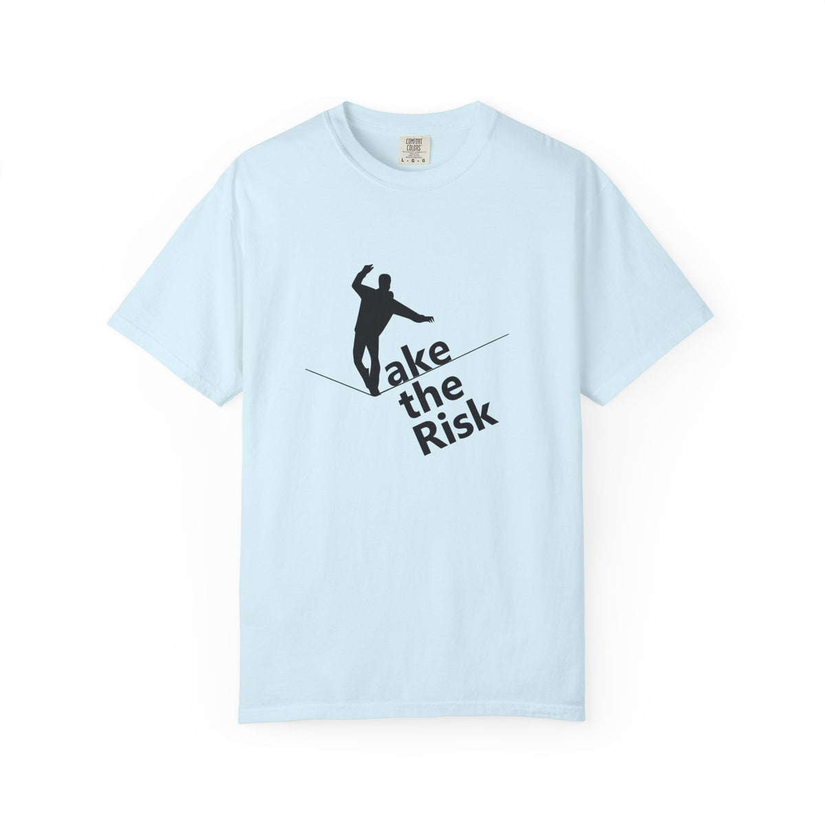 Take the Risk T-Shirt — Tightrope Silhouette Motivational Tee