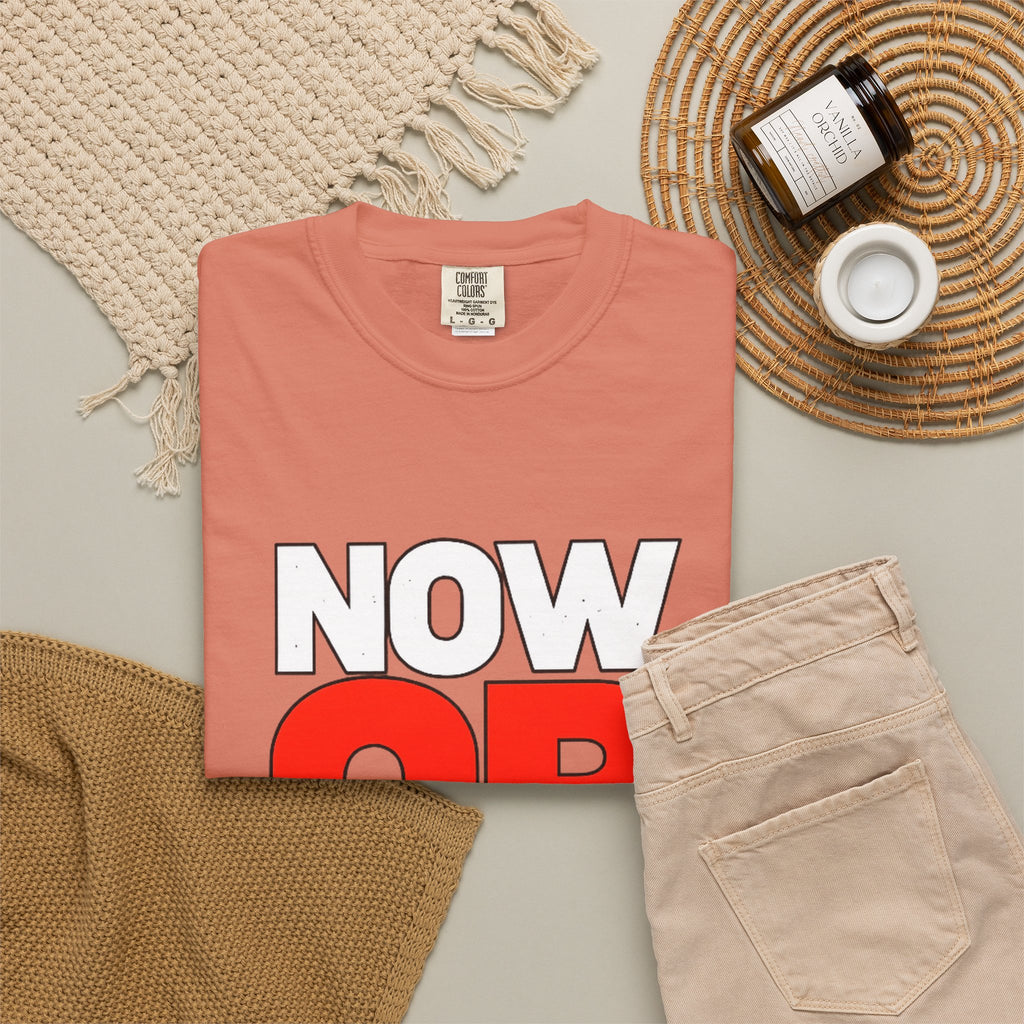 Now Or Never T-Shirt — Motivational Graphic Tee