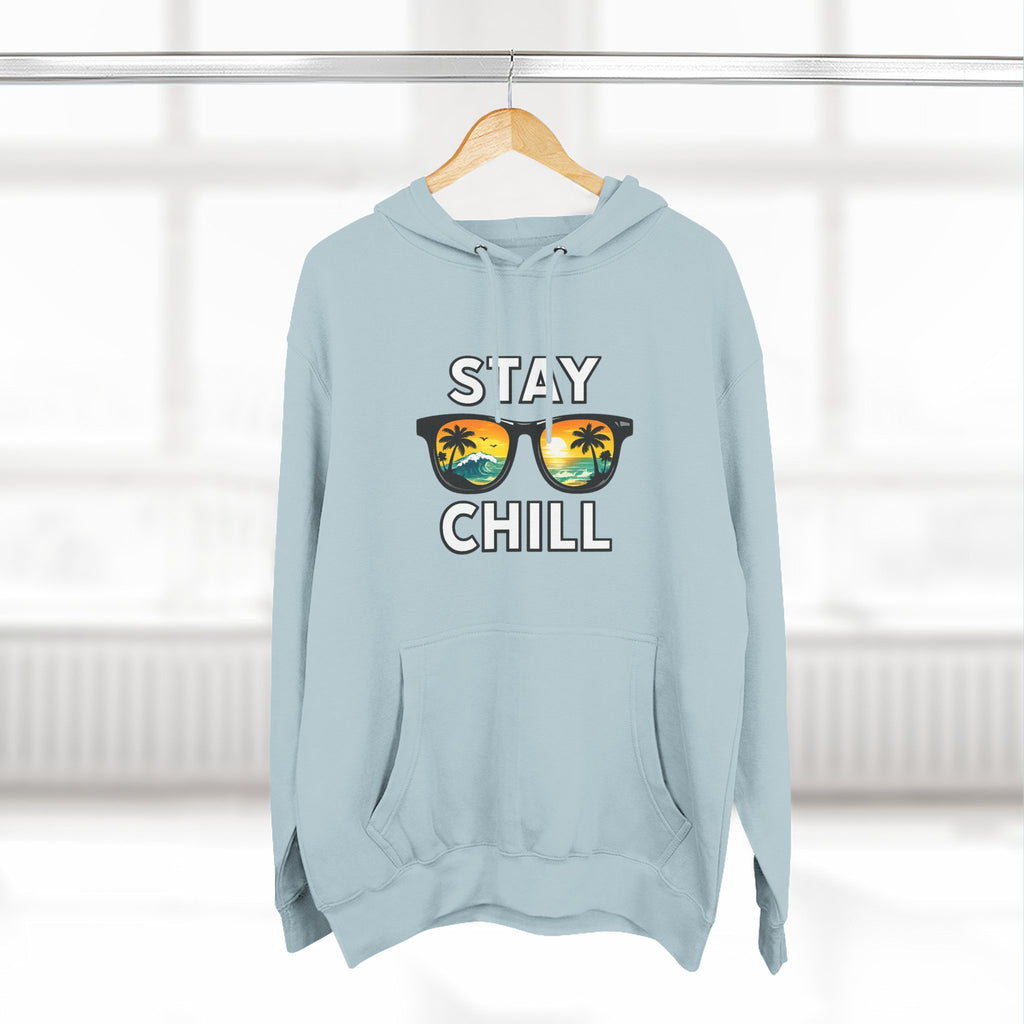 Stay Chill Sunglasses Hoodie — Casual Beach Vibe Pullover
