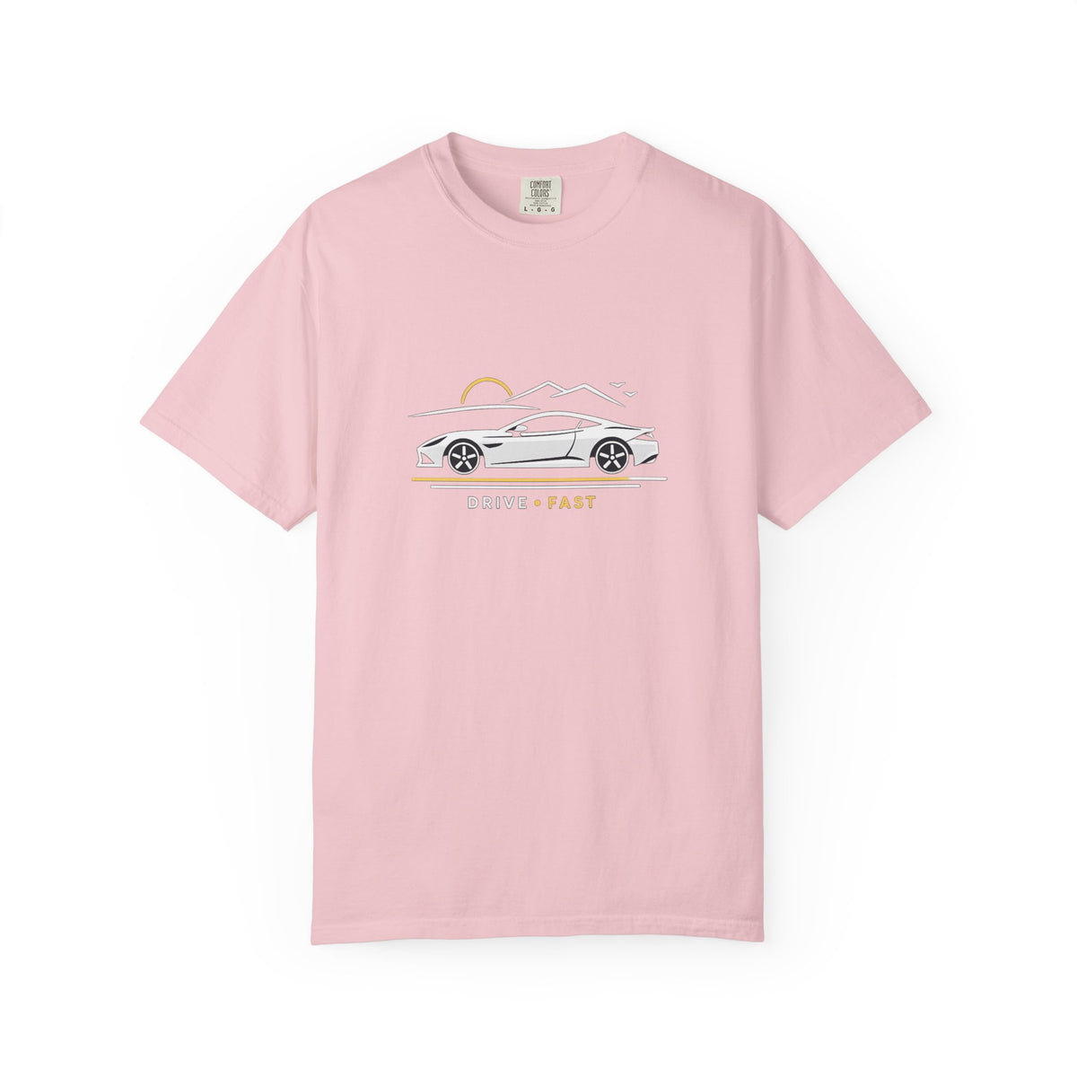 Drive Fast Sports Car T‑Shirt — Vintage Road Trip Graphic