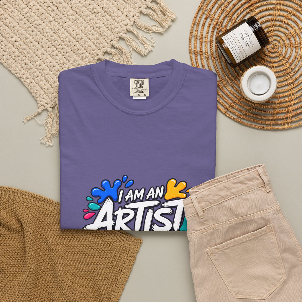 Artist T‑Shirt — "Human Artist" Colorful Paint Splash Graphic Tee