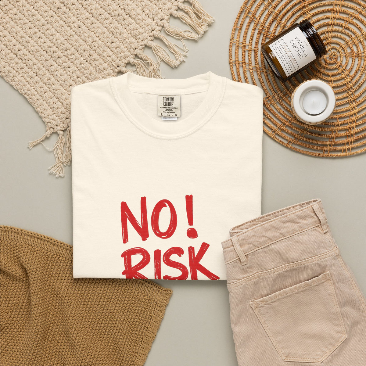 No Risk No Story T-Shirt — Motivational Graphic Tee