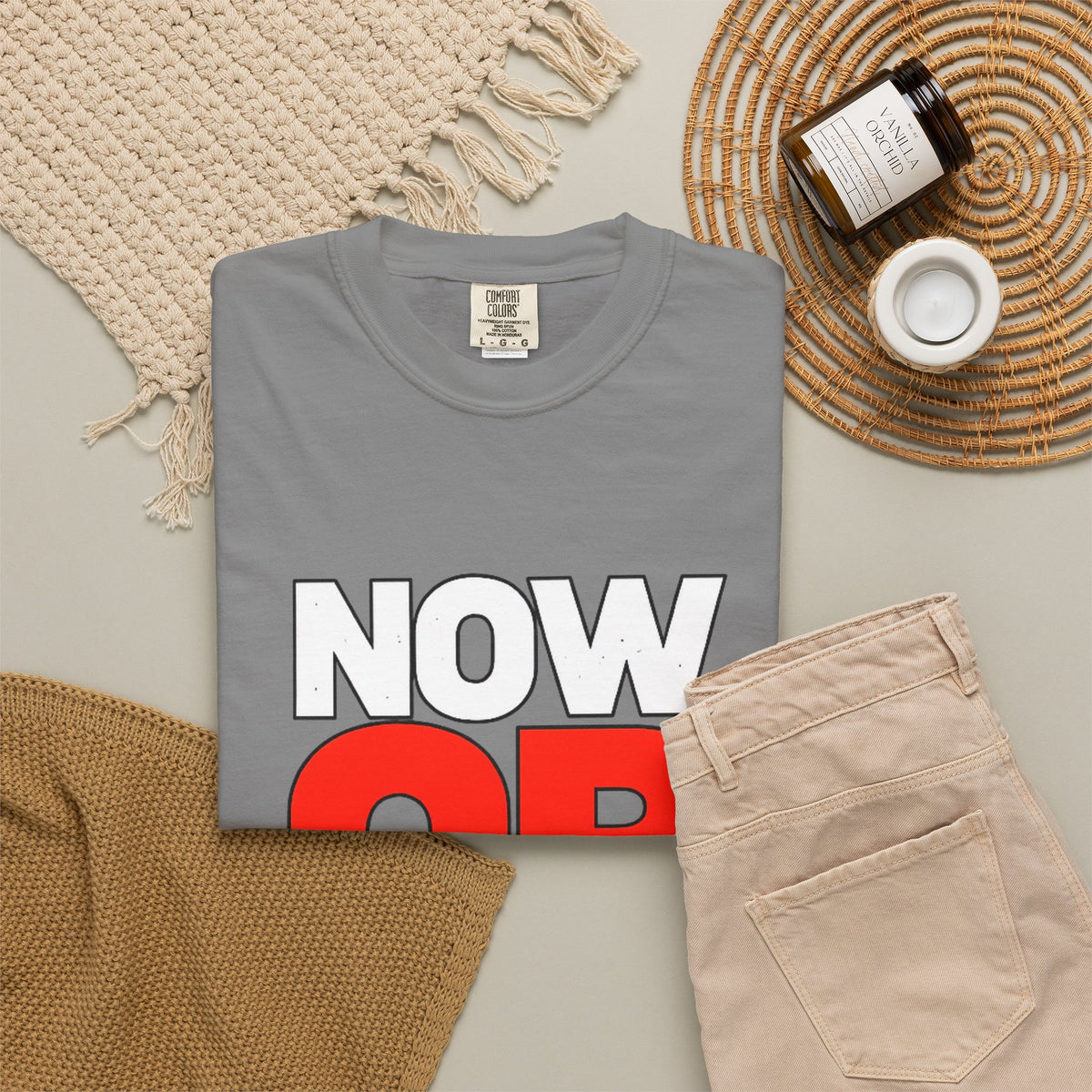 Now Or Never T-Shirt — Motivational Graphic Tee