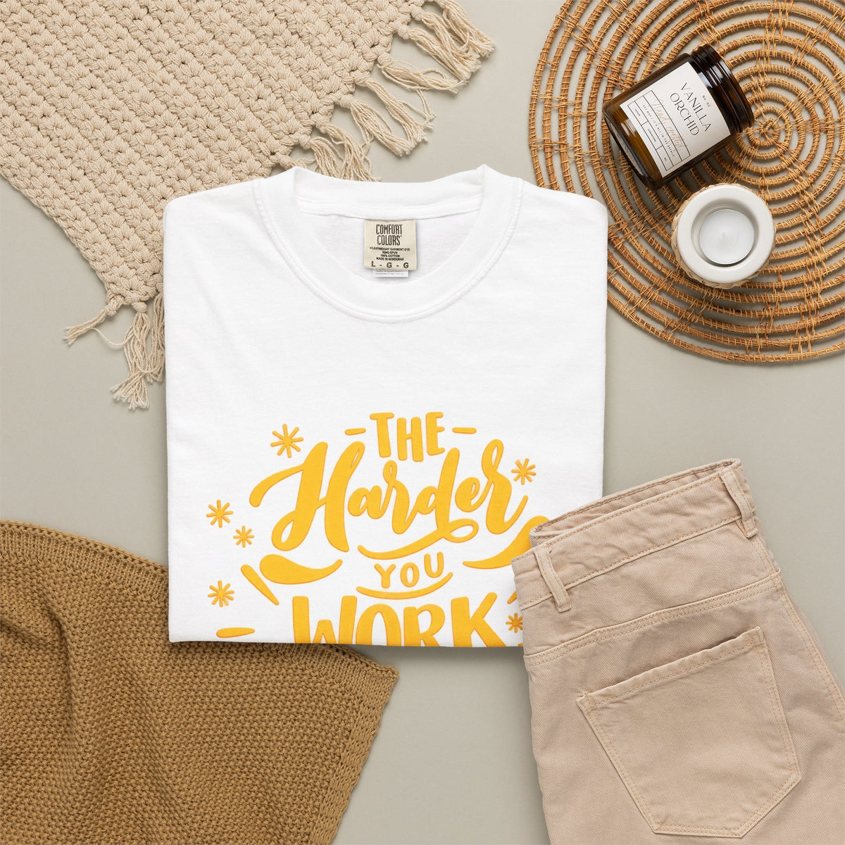 Motivational T-Shirt — "The Harder You Work The Better You Get" Graphic Tee