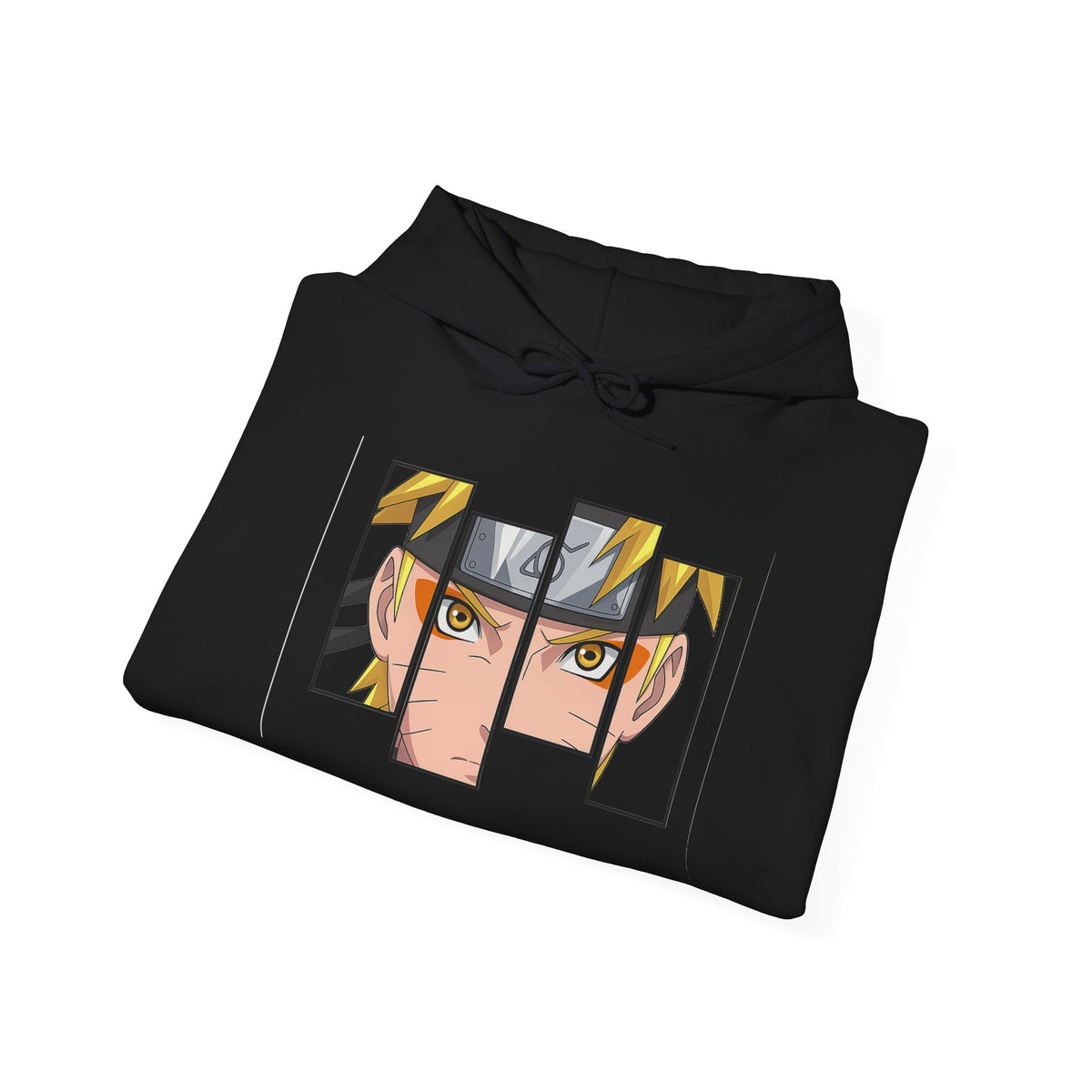 Anime Eyes Split-Panel Hoodie