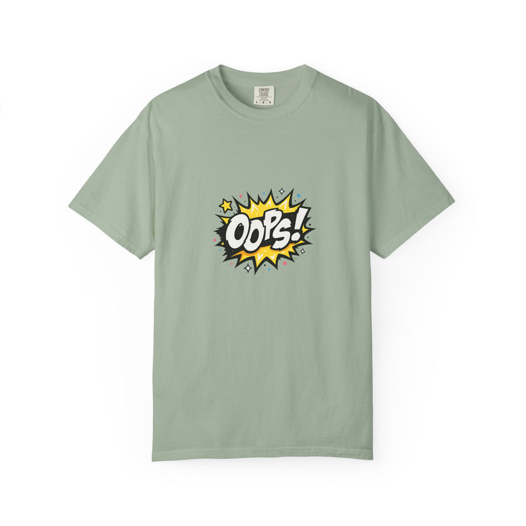 Oops! Comic Graphic T-Shirt — Retro Pop Art Tee