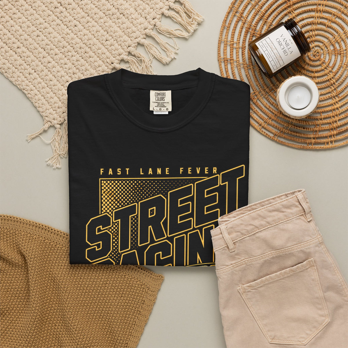 Street Racing Car T-Shirt — Retro Drift Racing Graphic Tee