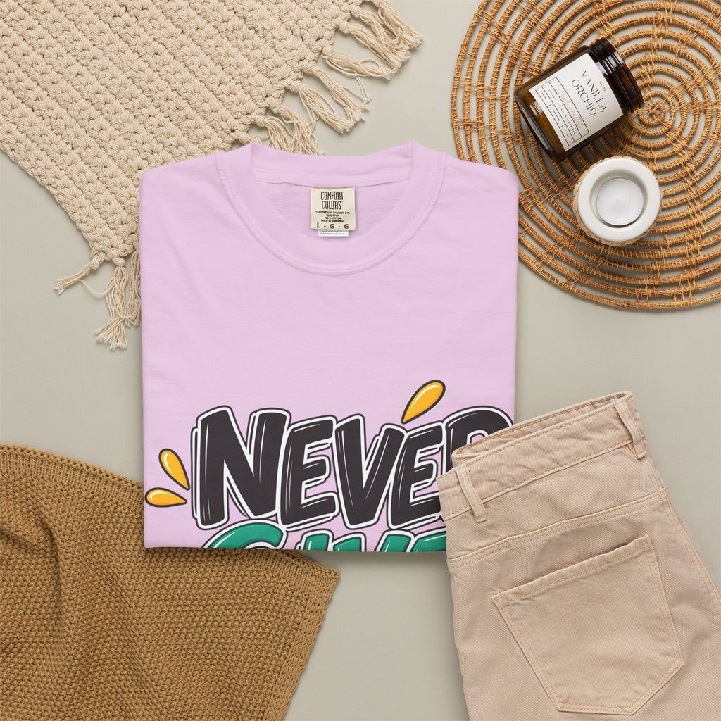 Never Give Up T-Shirt — Motivational Graphic Tee