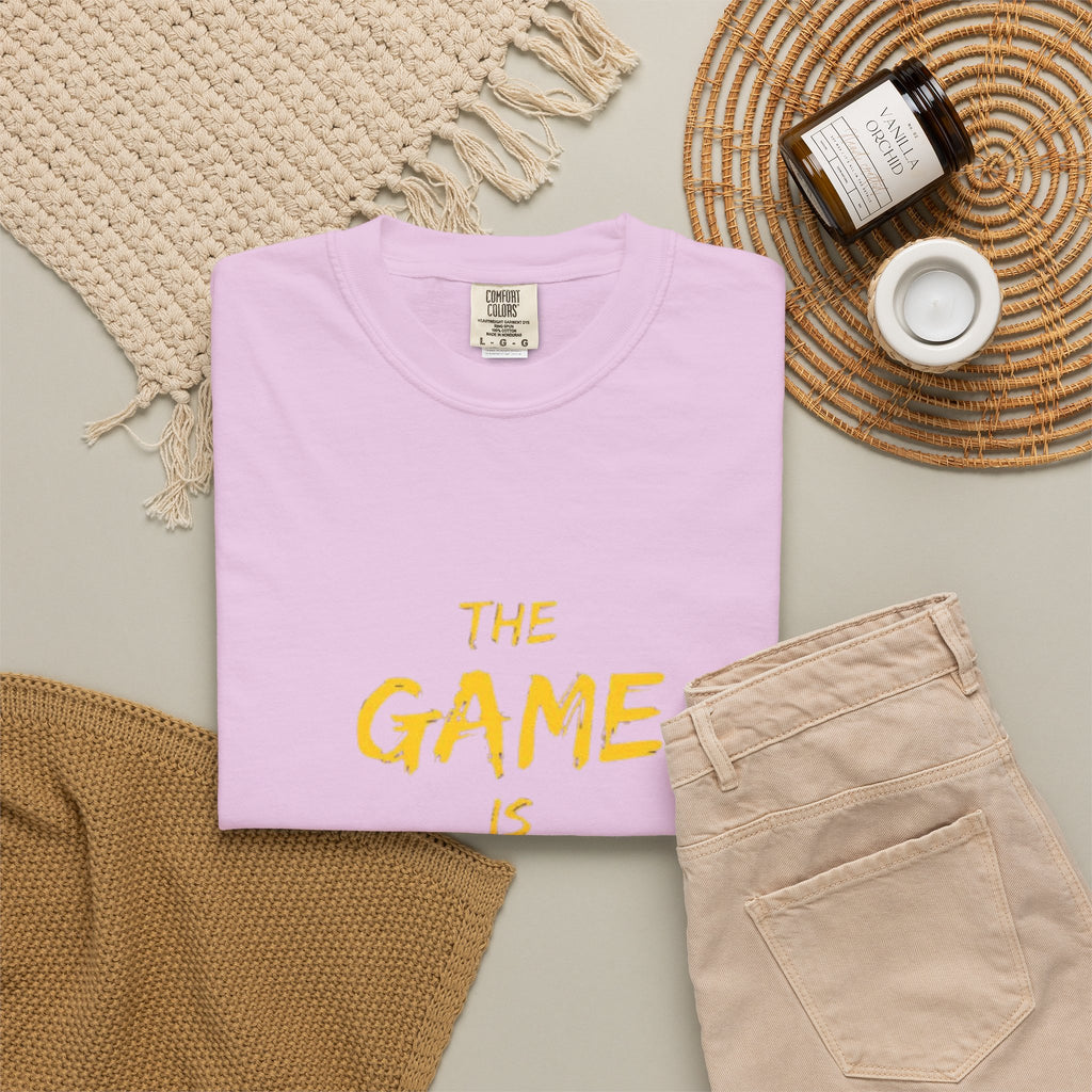 T-Shirt — “The Game Is Not Over” Motivational Graphic Tee