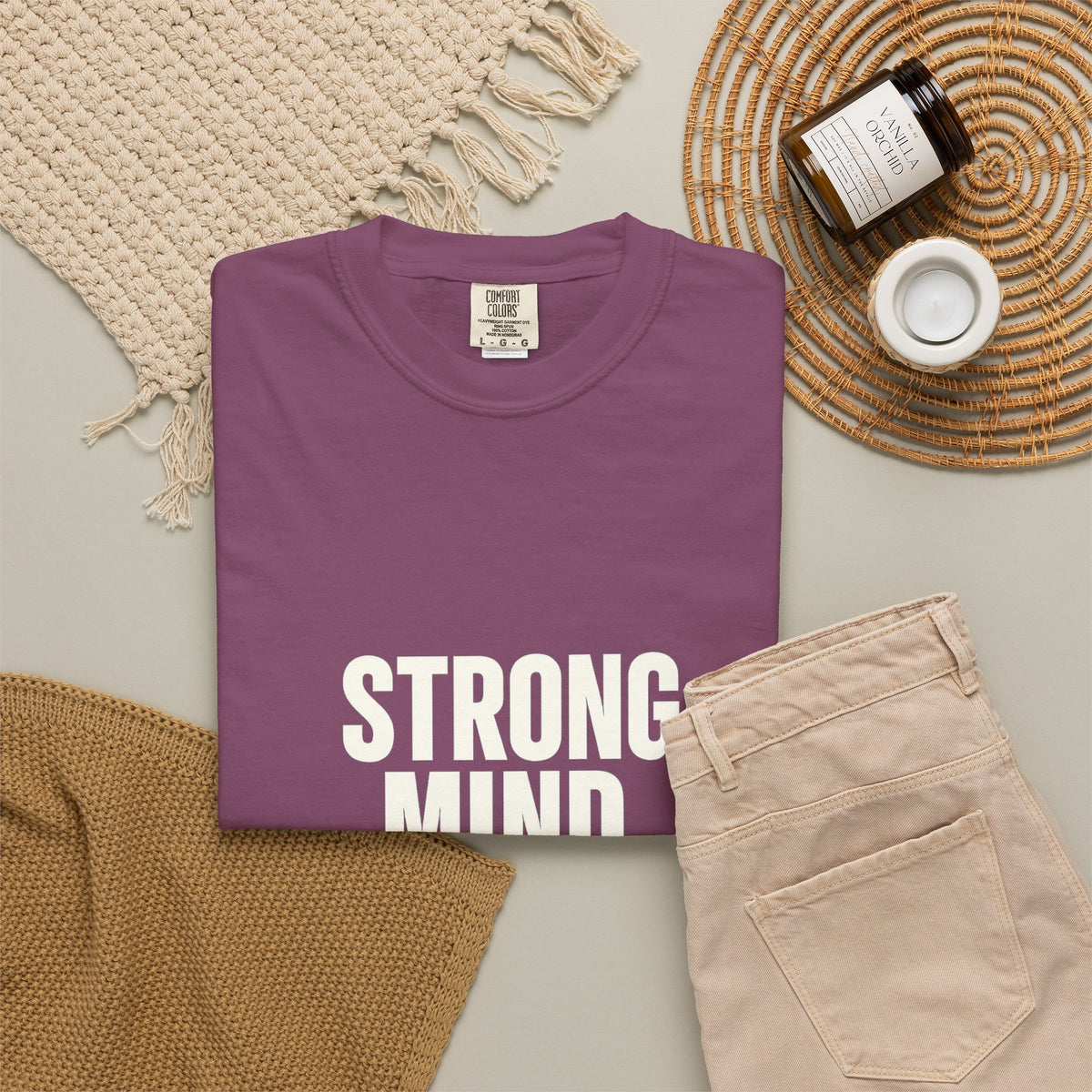 Strong Mind Strong Life Tee — Motivational Graphic T-Shirt
