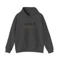 Smile It Costs Nothing Hoodie — Minimalist Positive Message Hooded Sweatshirt