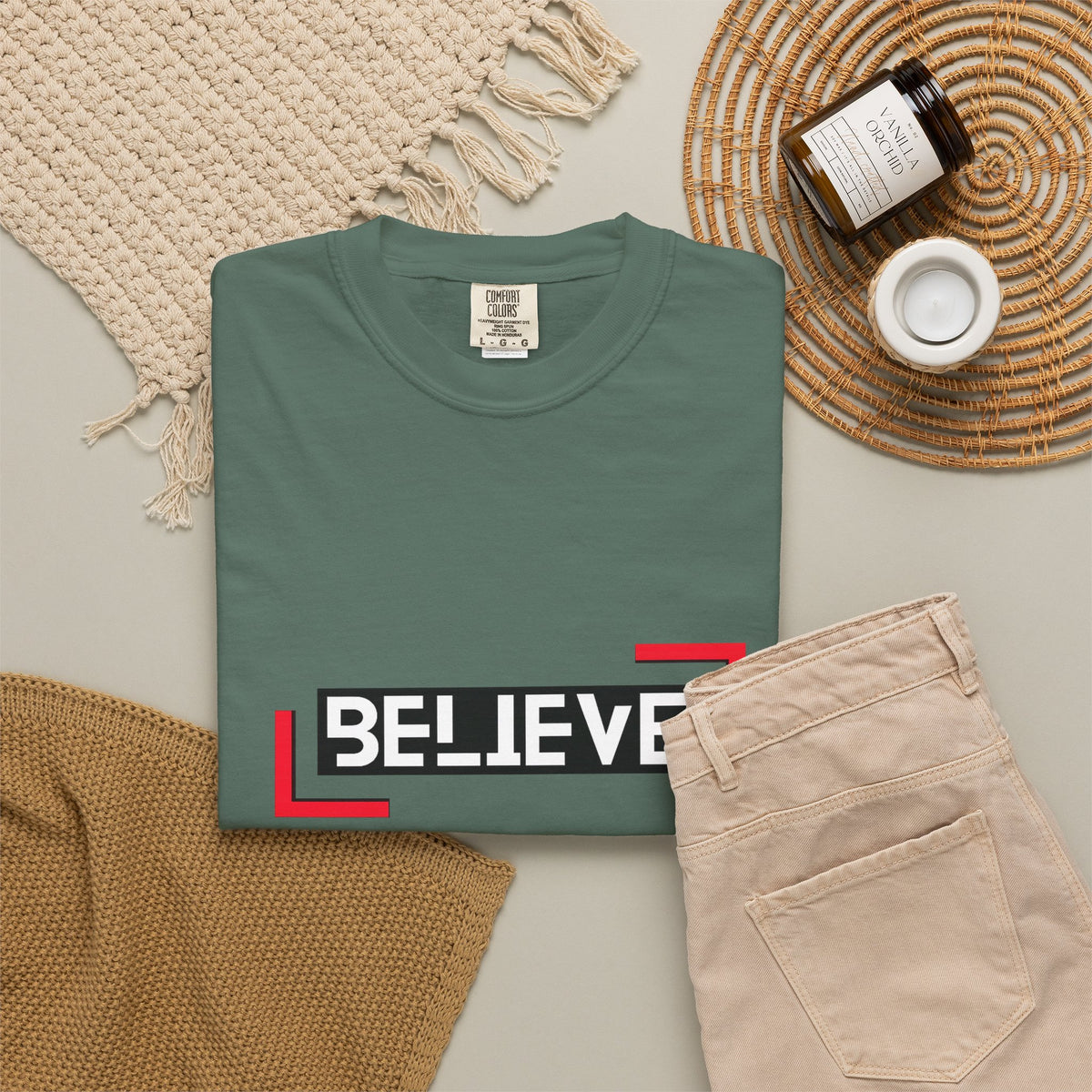 Believe Graphic T-Shirt — Bold Motivational Tee