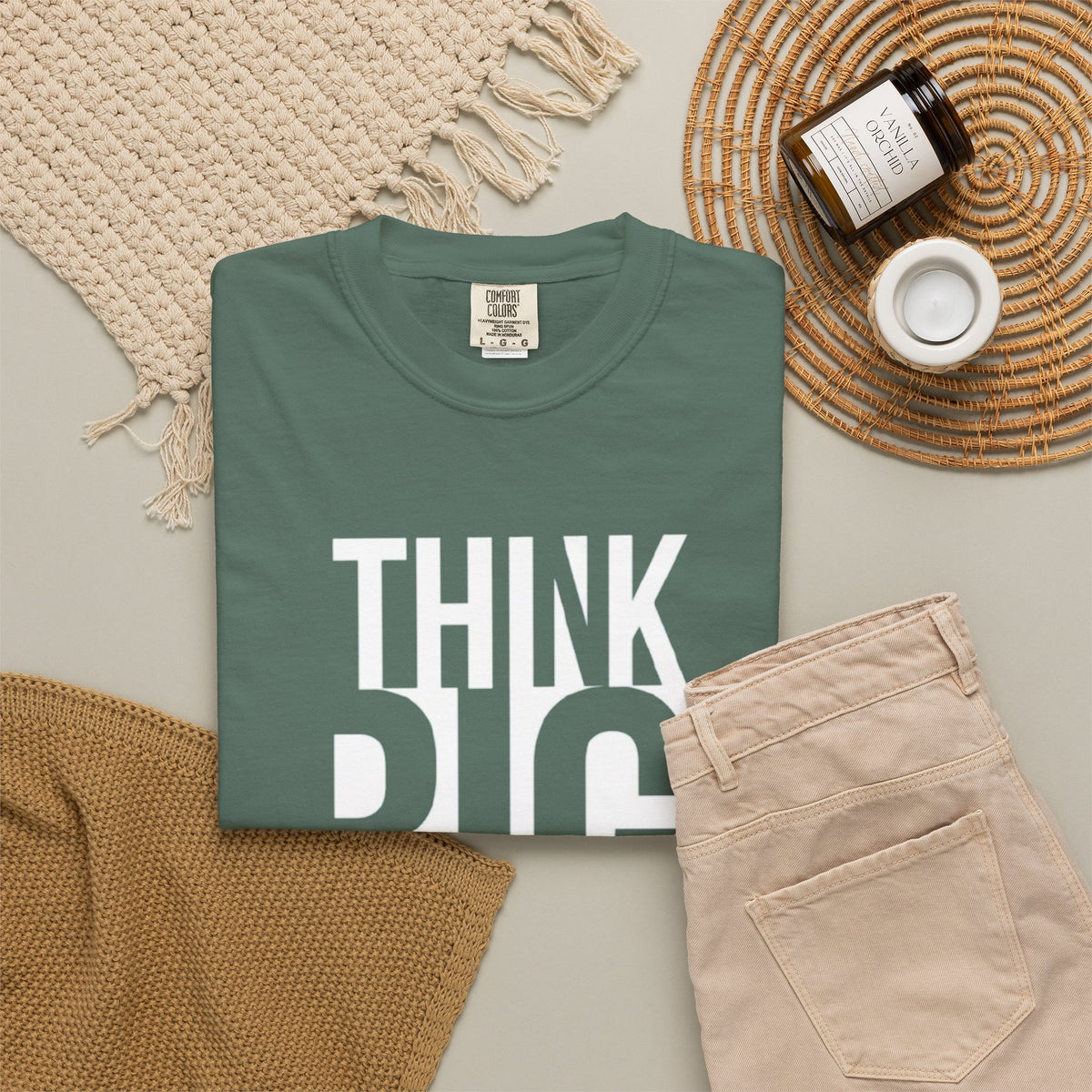 Think Big Graphic T-Shirt — Motivational Typography Tee