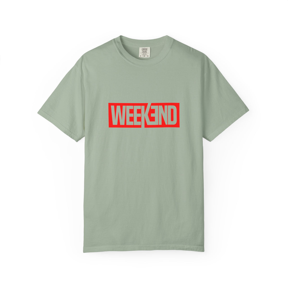Weekend Box Logo T-Shirt — Retro Red Graphic Tee