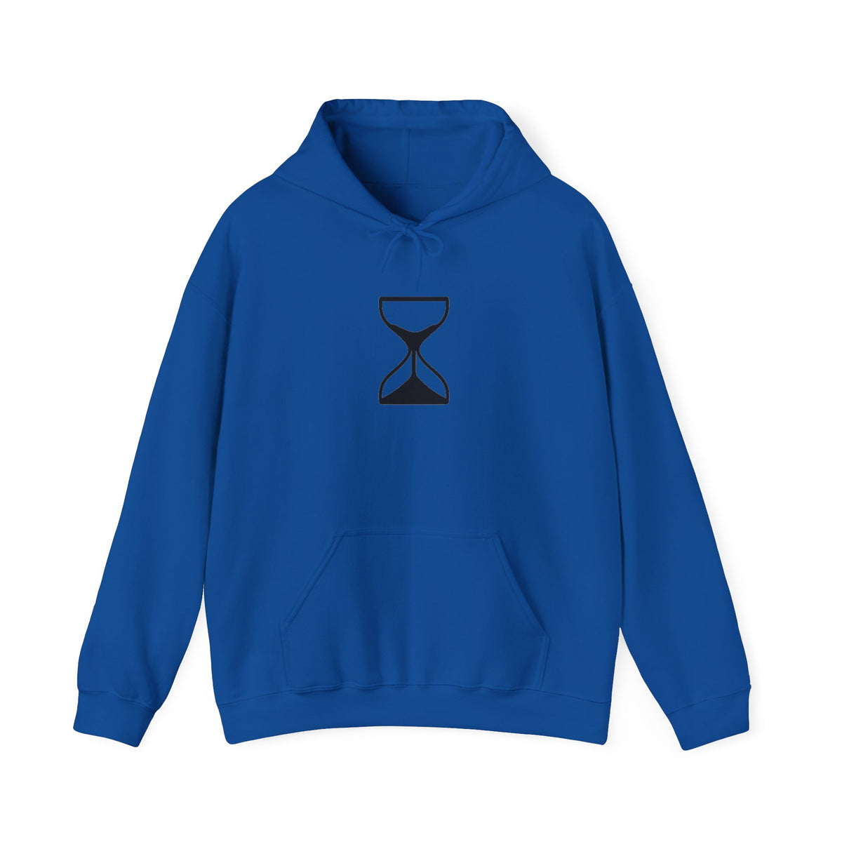 Hourglass Minimalist Hoodie — Simple Time Symbol Pullover