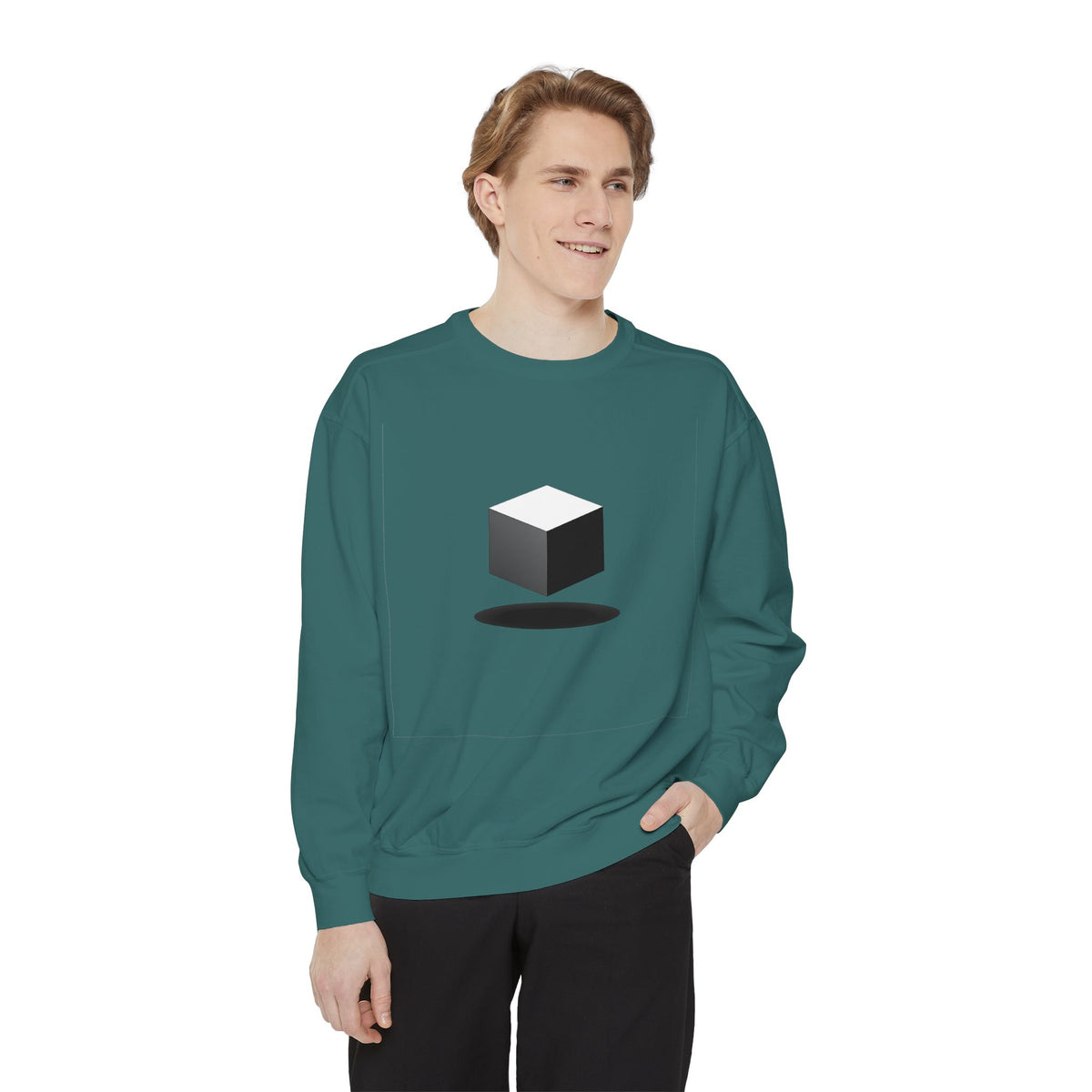 Minimalist Book Logo Sweatshirt — Reading Club Graphic Crewneck