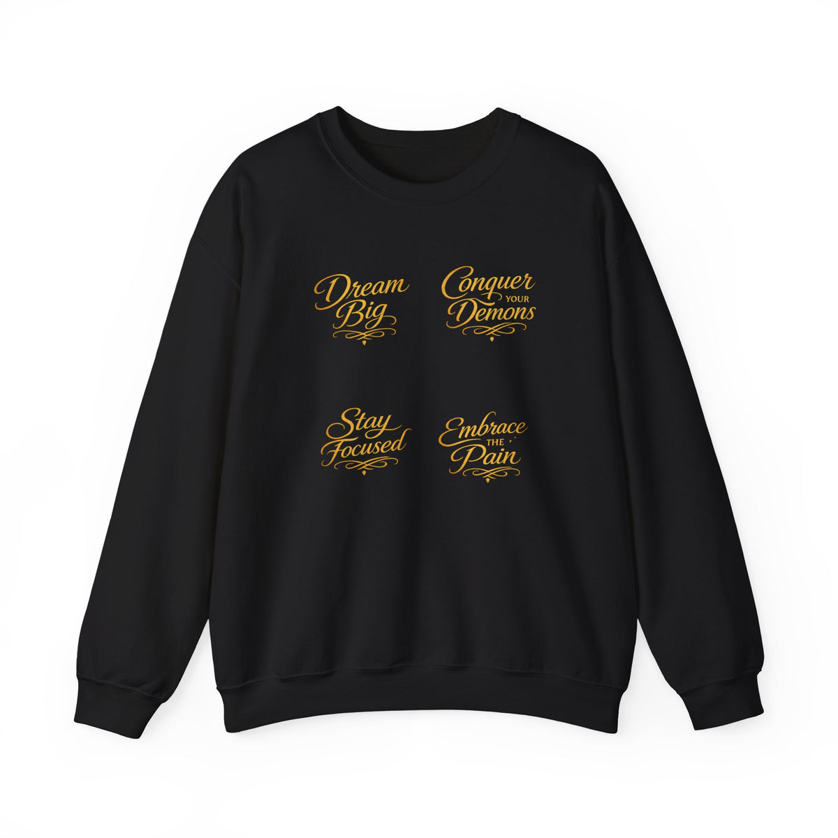 Embrace the Pain Crewneck Sweatshirt — Motivational Graphic Pullover