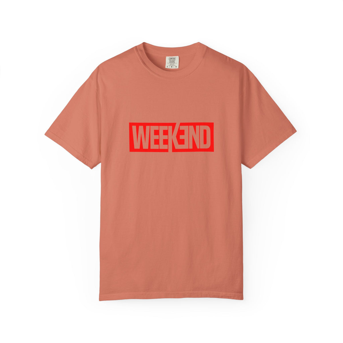 Weekend Box Logo T-Shirt — Retro Red Graphic Tee
