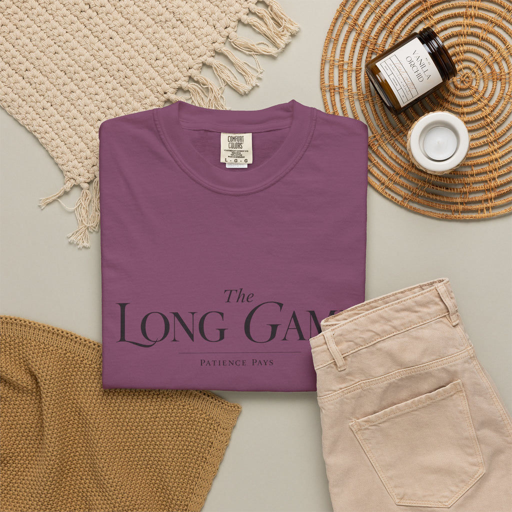 The Long Game T-Shirt — Minimalist Script Tee