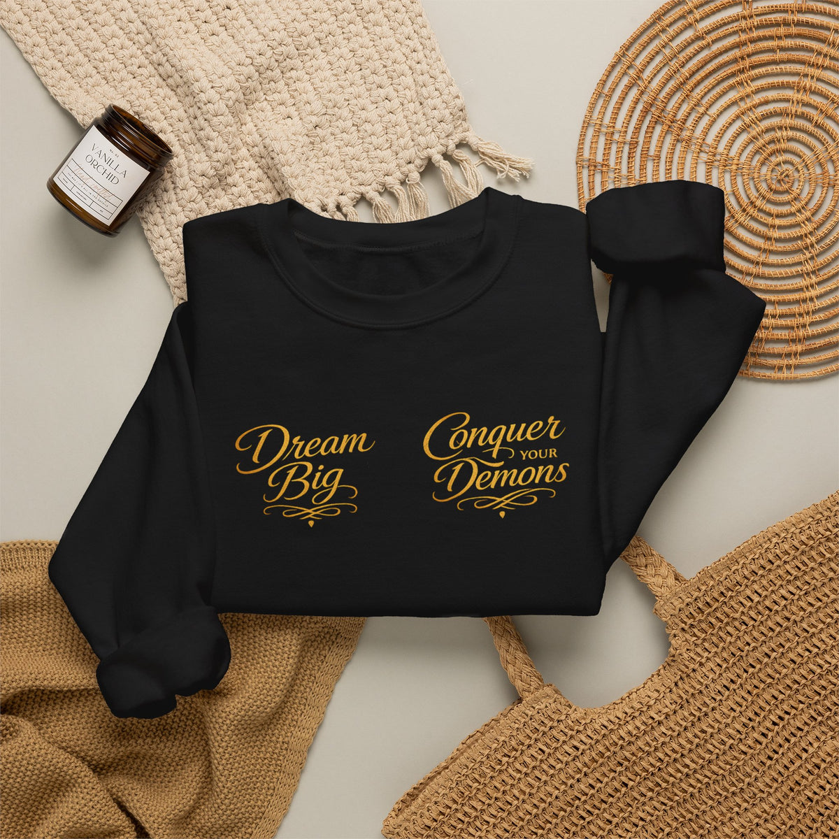 Embrace the Pain Crewneck Sweatshirt — Motivational Graphic Pullover