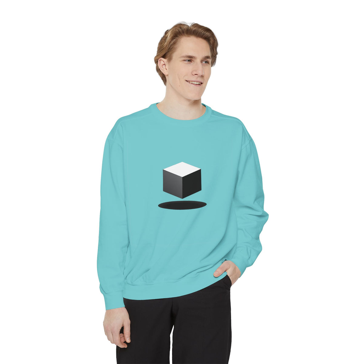 Minimalist Book Logo Sweatshirt — Reading Club Graphic Crewneck