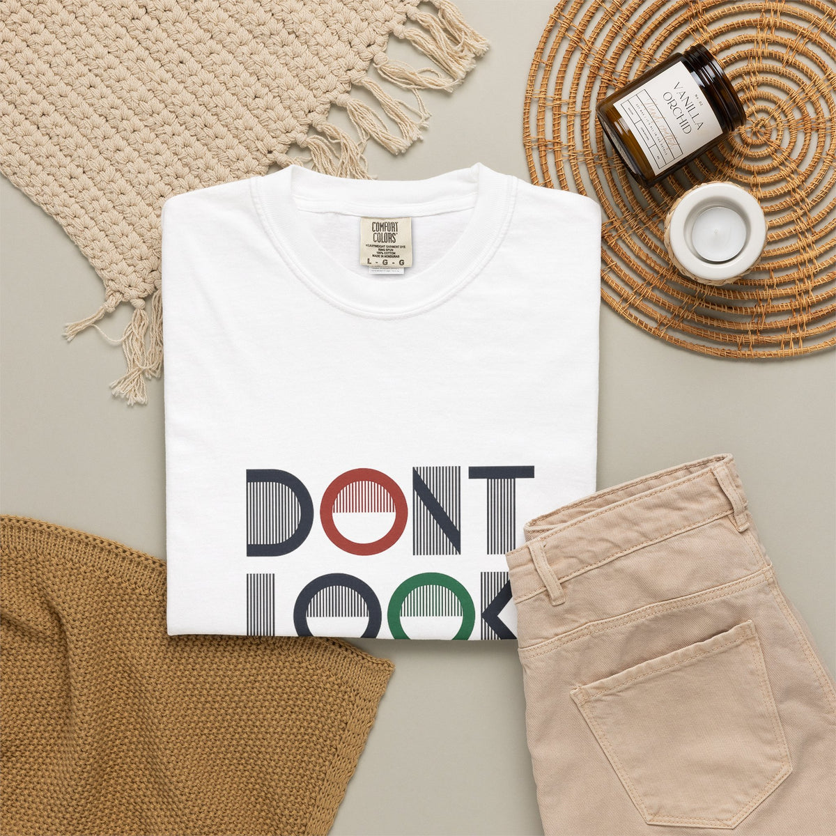 Don't Look Back T-Shirt — Retro Motivational Graphic Tee