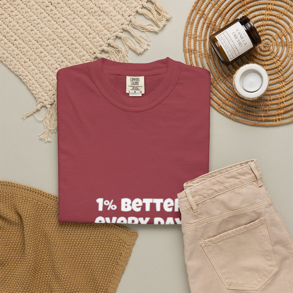 1% Better Every Day T-Shirt — Motivational Daily Progress Tee
