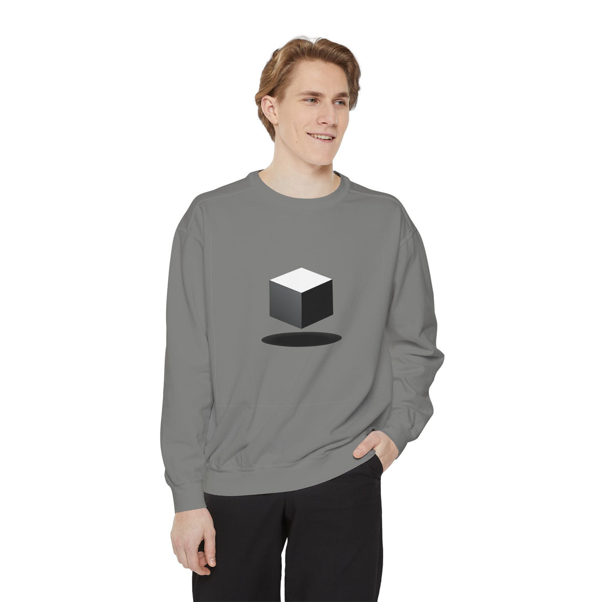 Minimalist Book Logo Sweatshirt — Reading Club Graphic Crewneck