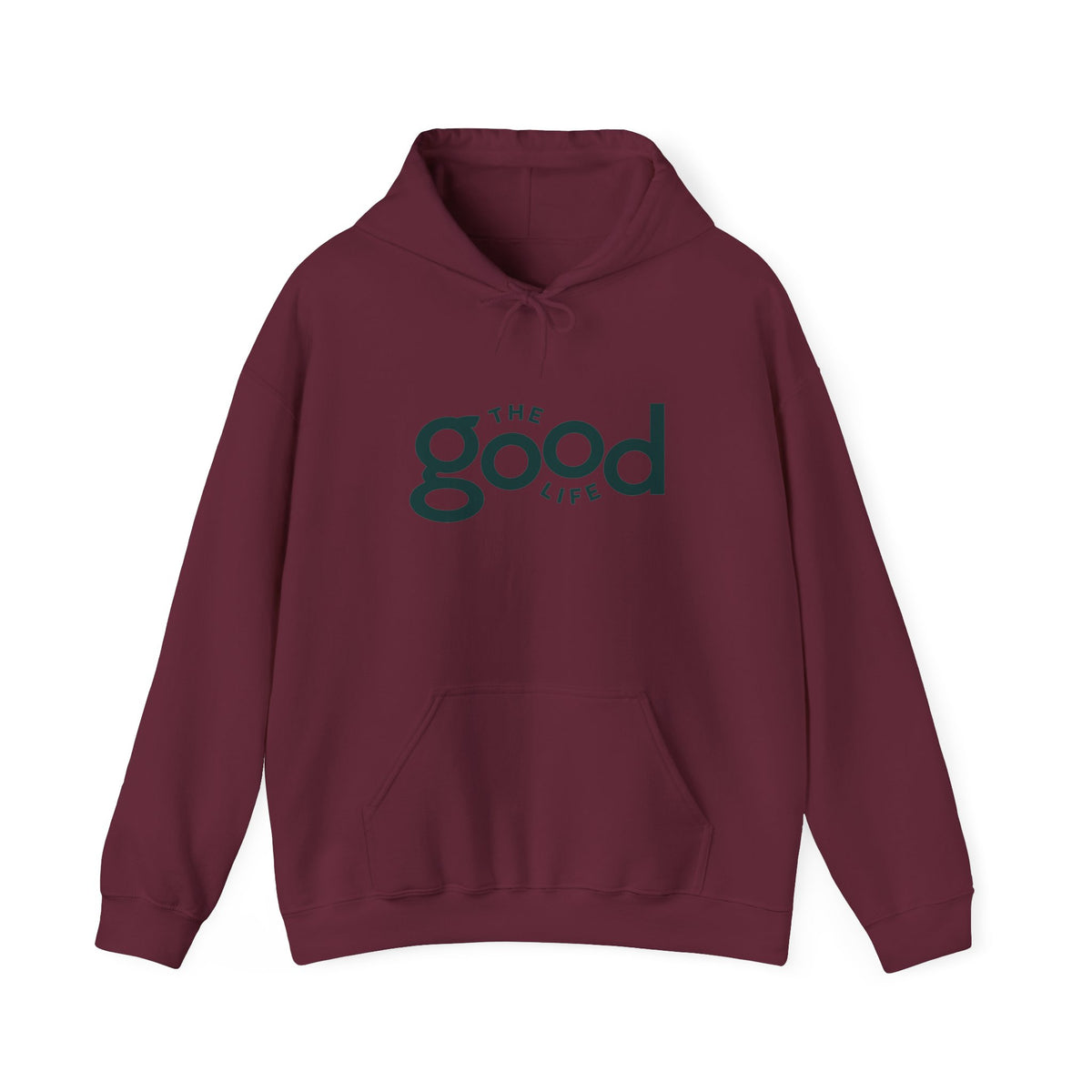 The Good Life Hoodie – Minimal Retro Logo Pullover