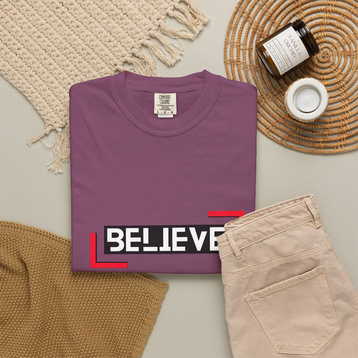 Believe Graphic T-Shirt — Bold Motivational Tee
