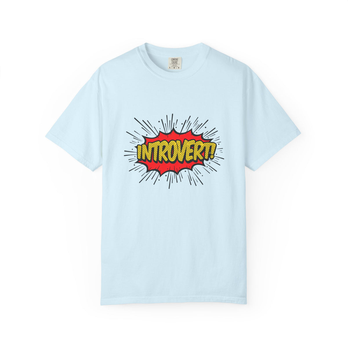 Introvert Comic Pop T-Shirt — Graphic "INTROVERT!" Tee