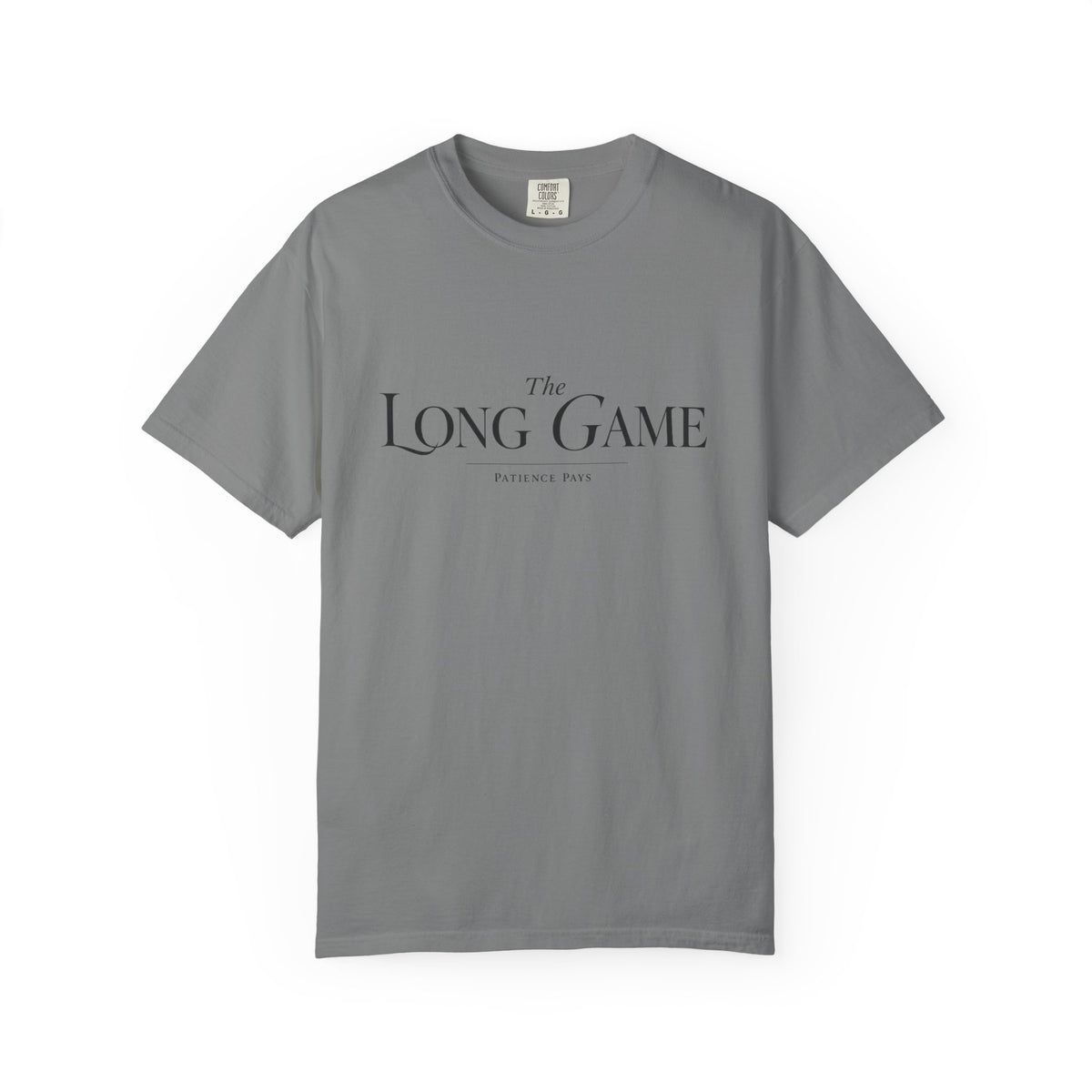 The Long Game T-Shirt — Minimalist Script Tee