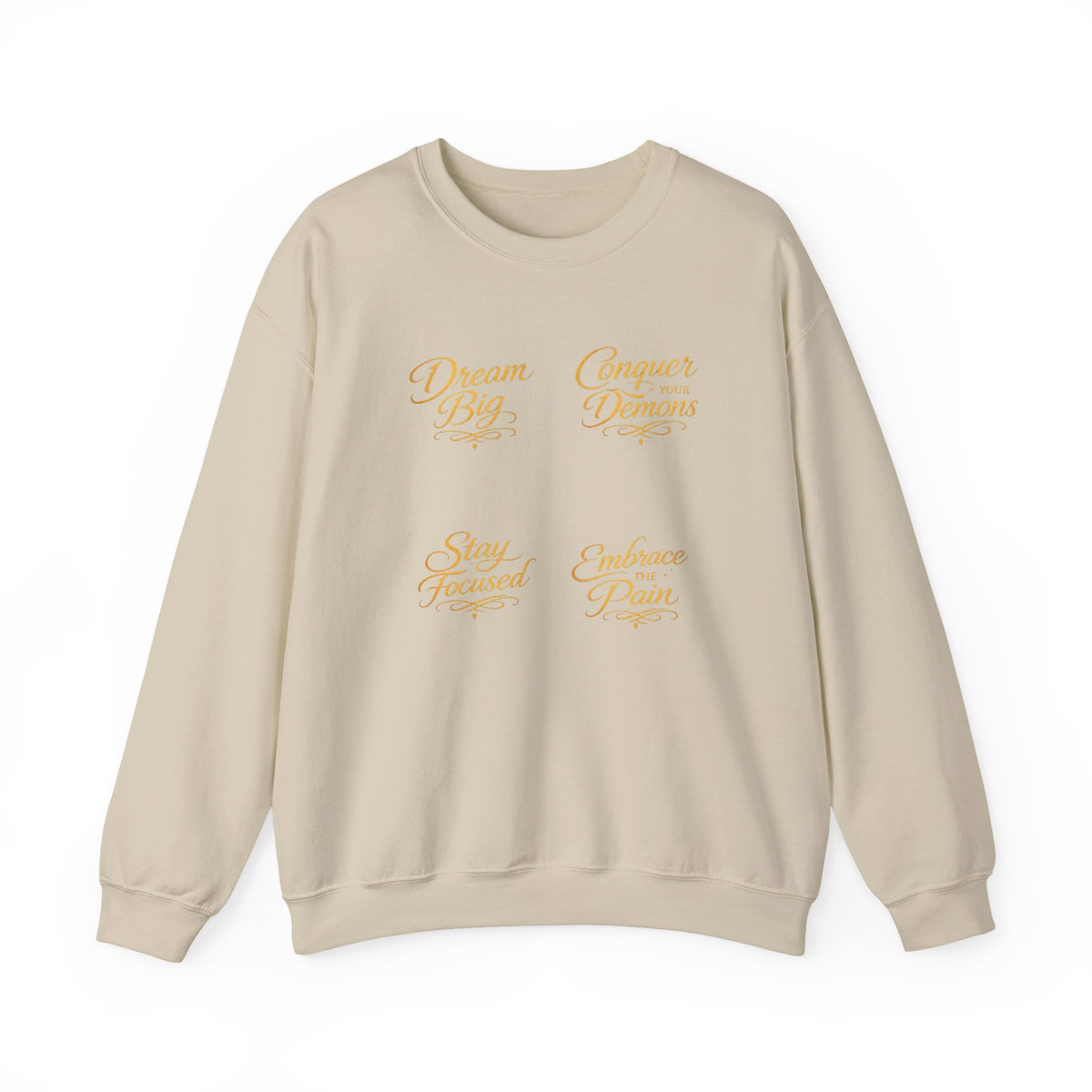 Embrace the Pain Crewneck Sweatshirt — Motivational Graphic Pullover