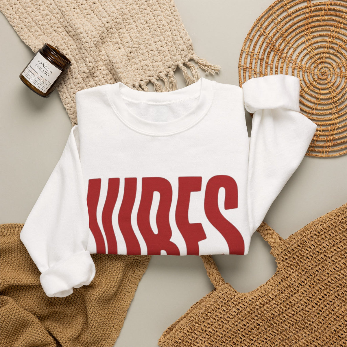 Vibes Distorted Crewneck Sweatshirt