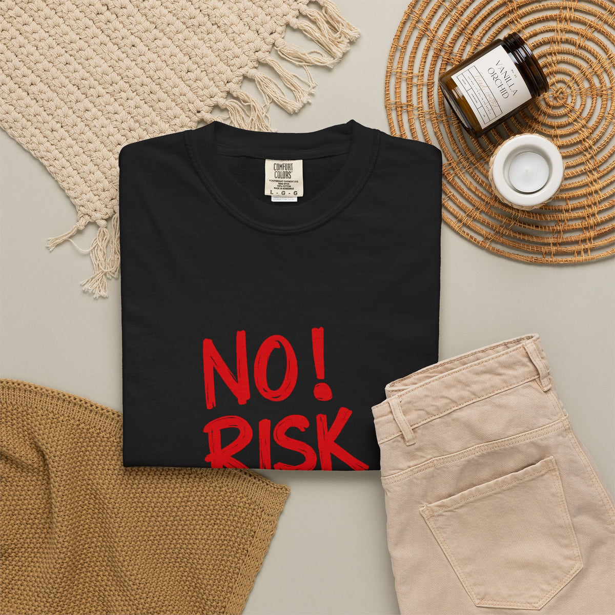 No Risk No Story T-Shirt — Motivational Graphic Tee