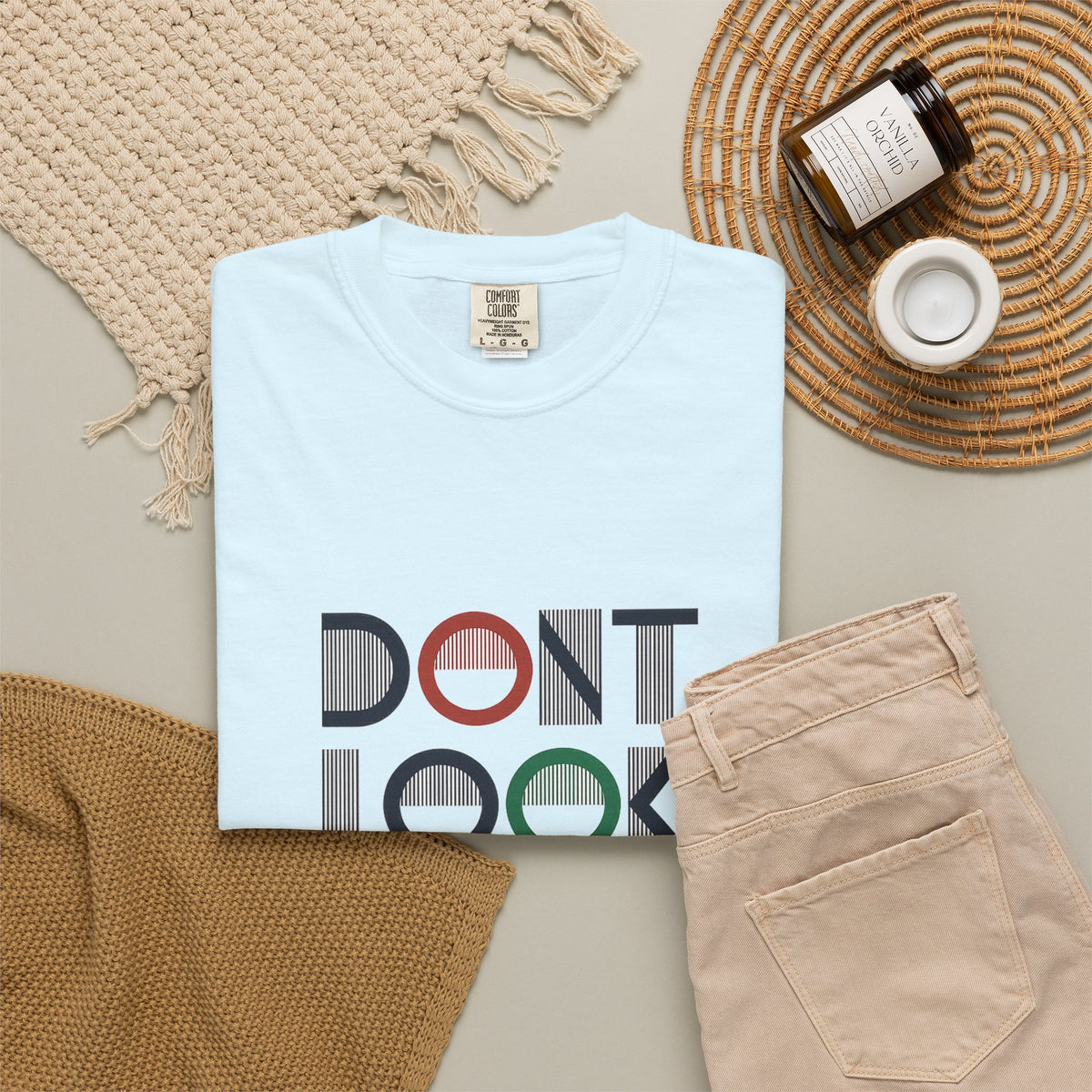 Don't Look Back T-Shirt — Retro Motivational Graphic Tee