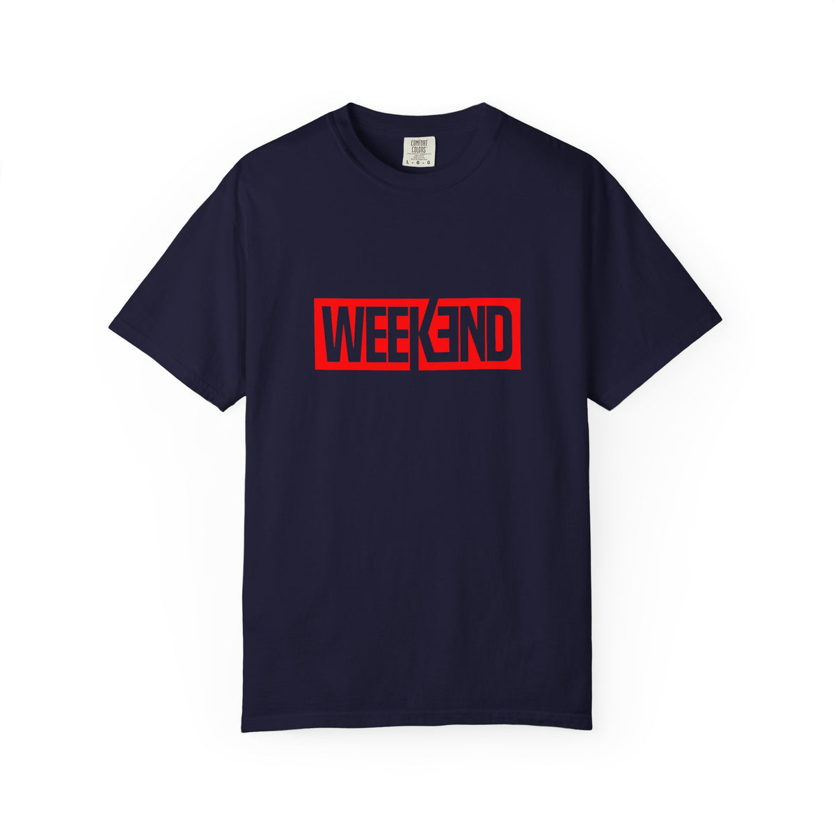 Weekend Box Logo T-Shirt — Retro Red Graphic Tee