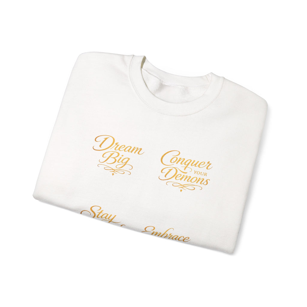 Embrace the Pain Crewneck Sweatshirt — Motivational Graphic Pullover