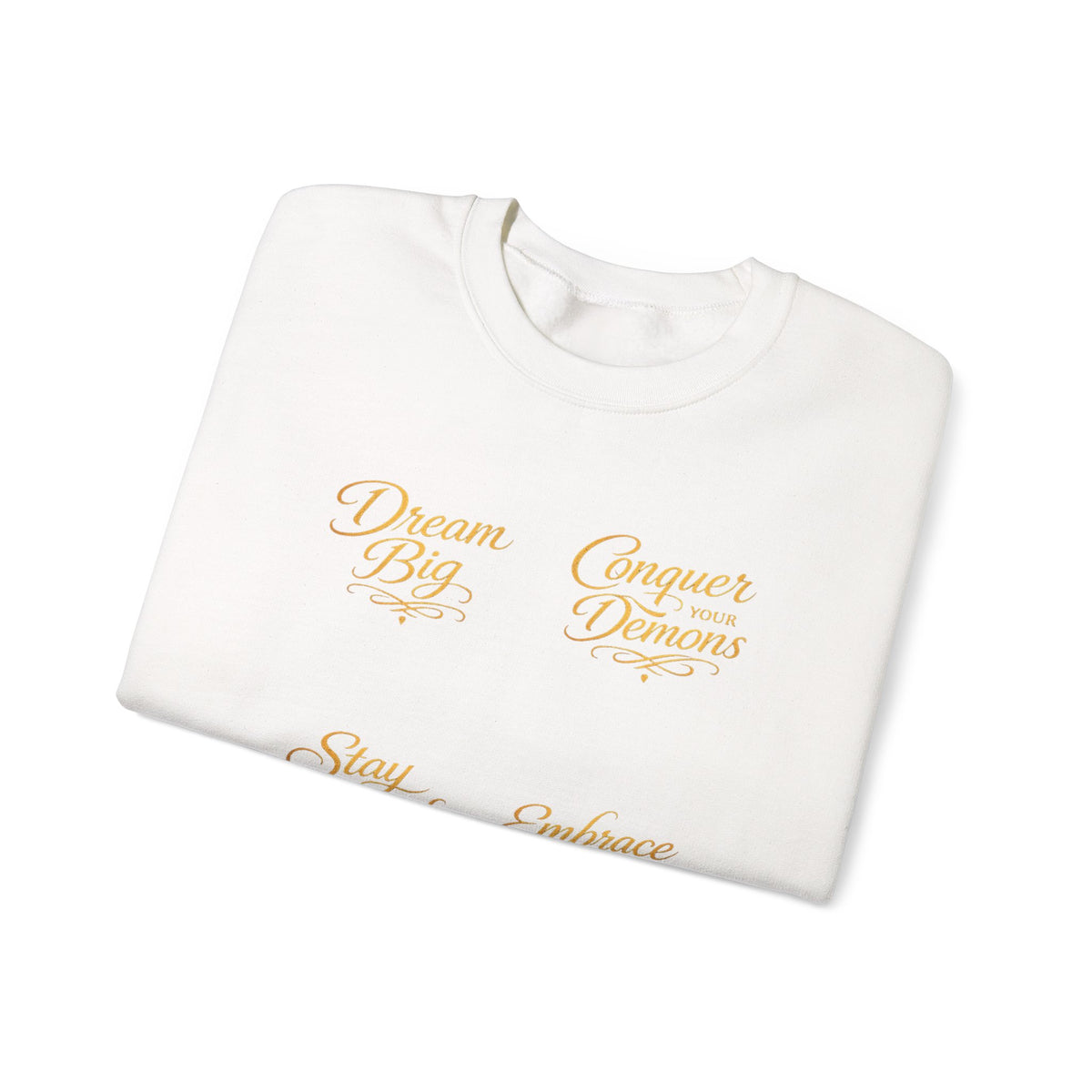 Embrace the Pain Crewneck Sweatshirt — Motivational Graphic Pullover