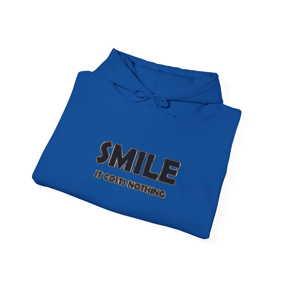Smile It Costs Nothing Hoodie — Minimalist Positive Message Hooded Sweatshirt
