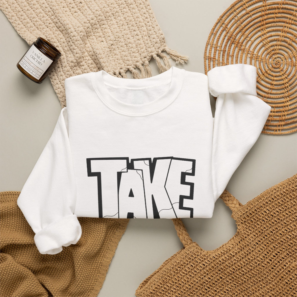 Take Over Crewneck Sweatshirt — Bold Streetwear Graphic Pullover