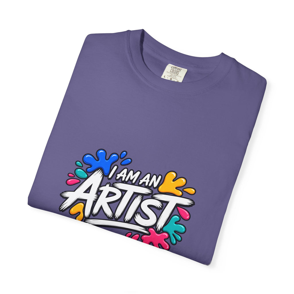 Artist T‑Shirt — "Human Artist" Colorful Paint Splash Graphic Tee
