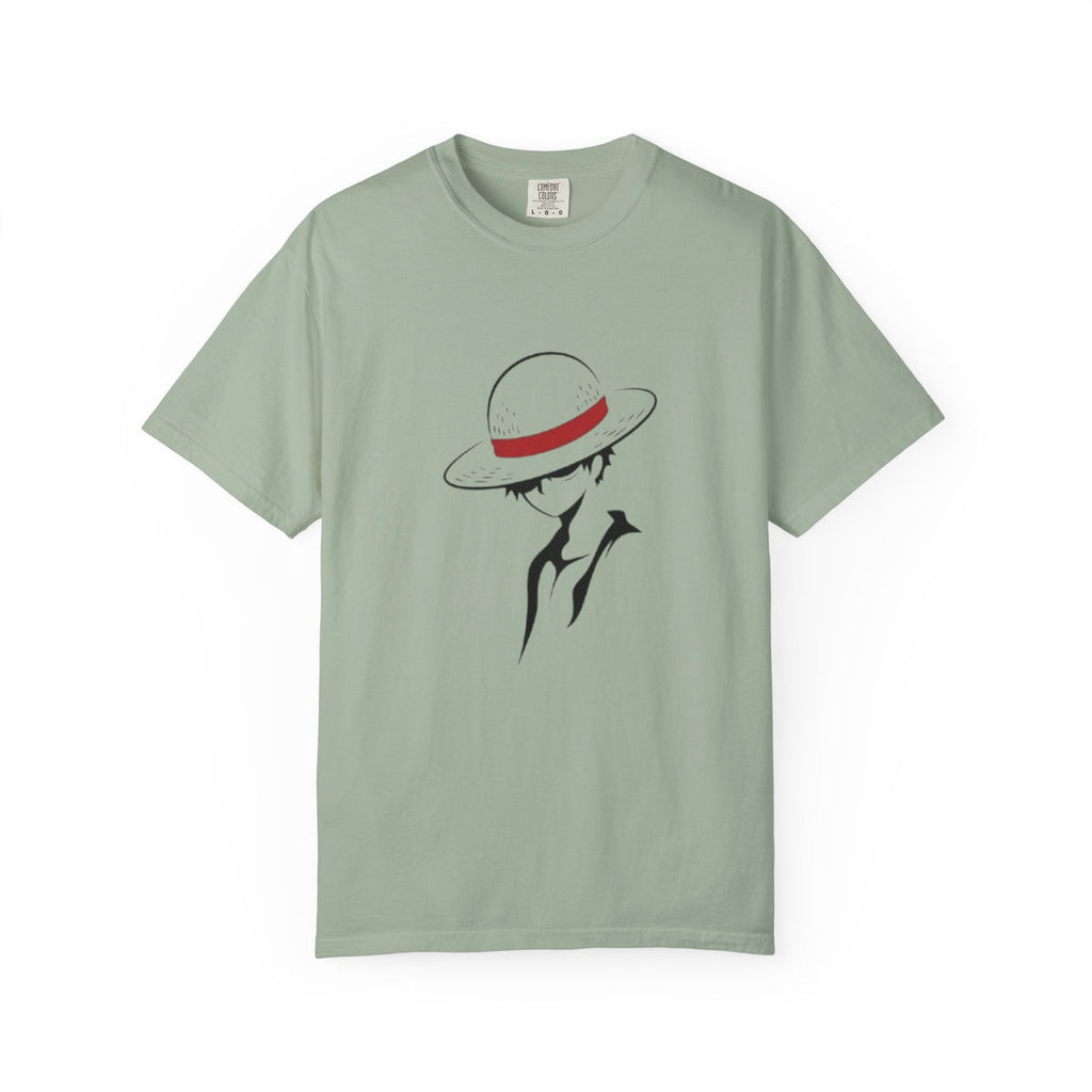Minimal Straw Hat Silhouette T-Shirt