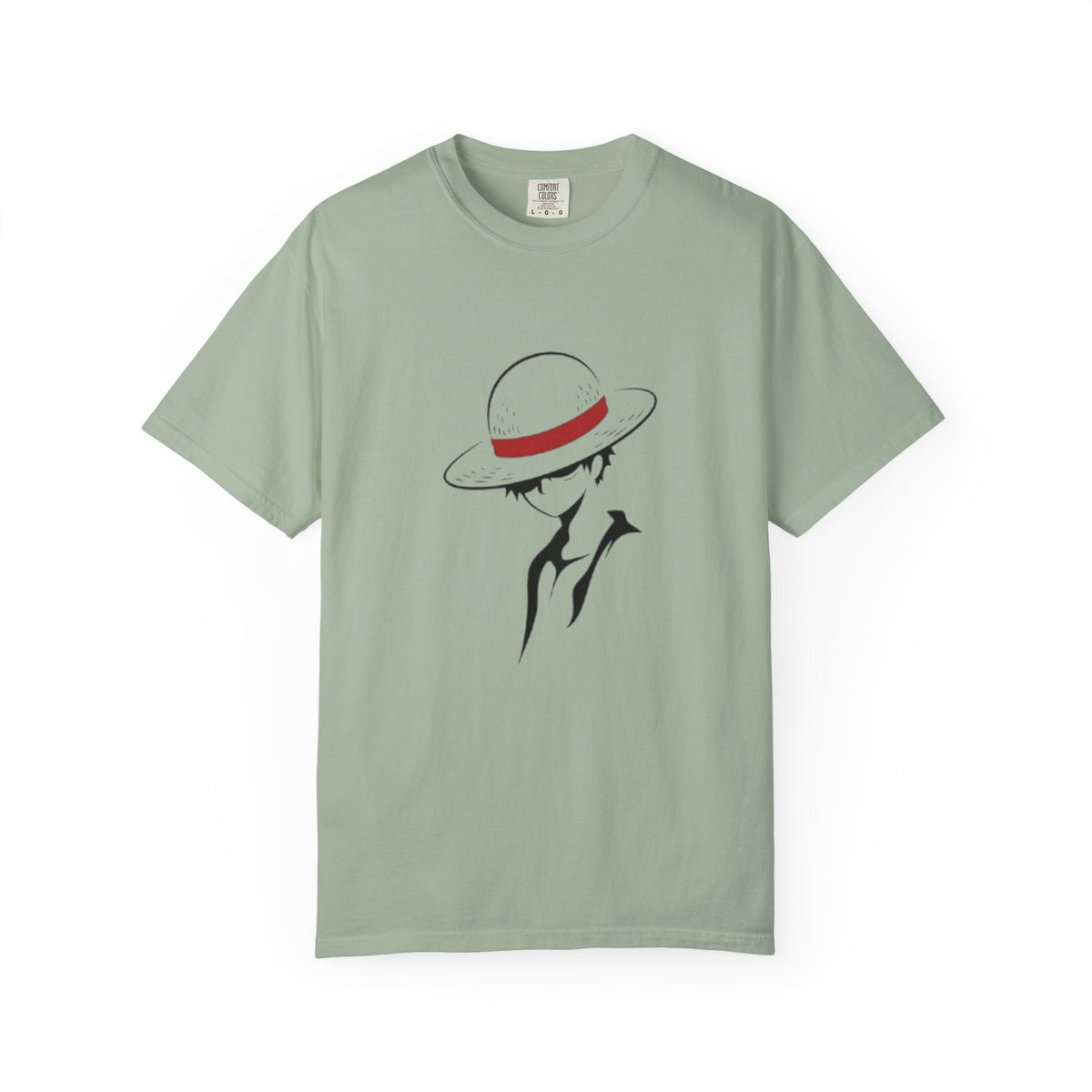 Minimal Straw Hat Silhouette T-Shirt